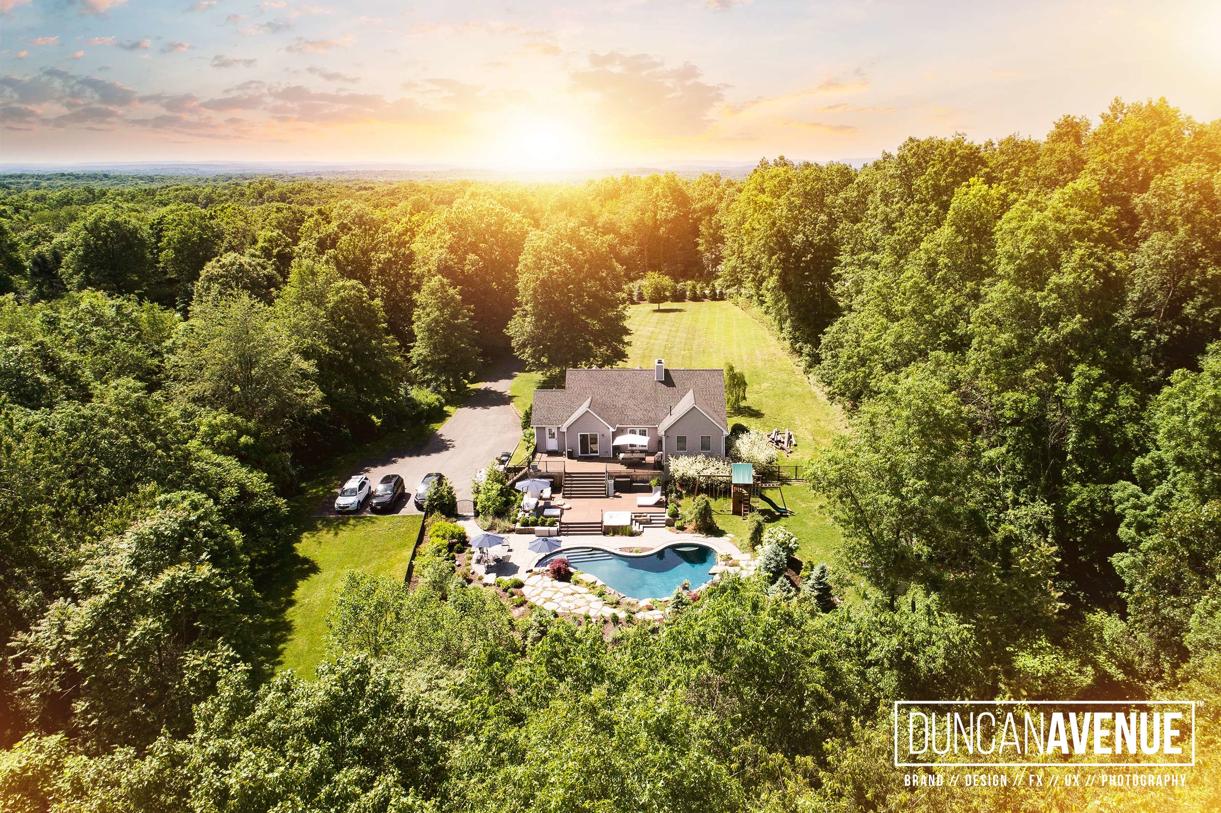 Aerial Drone Real Estate Photography by Duncan Avenue Photography Studio / Maxwell Alexander