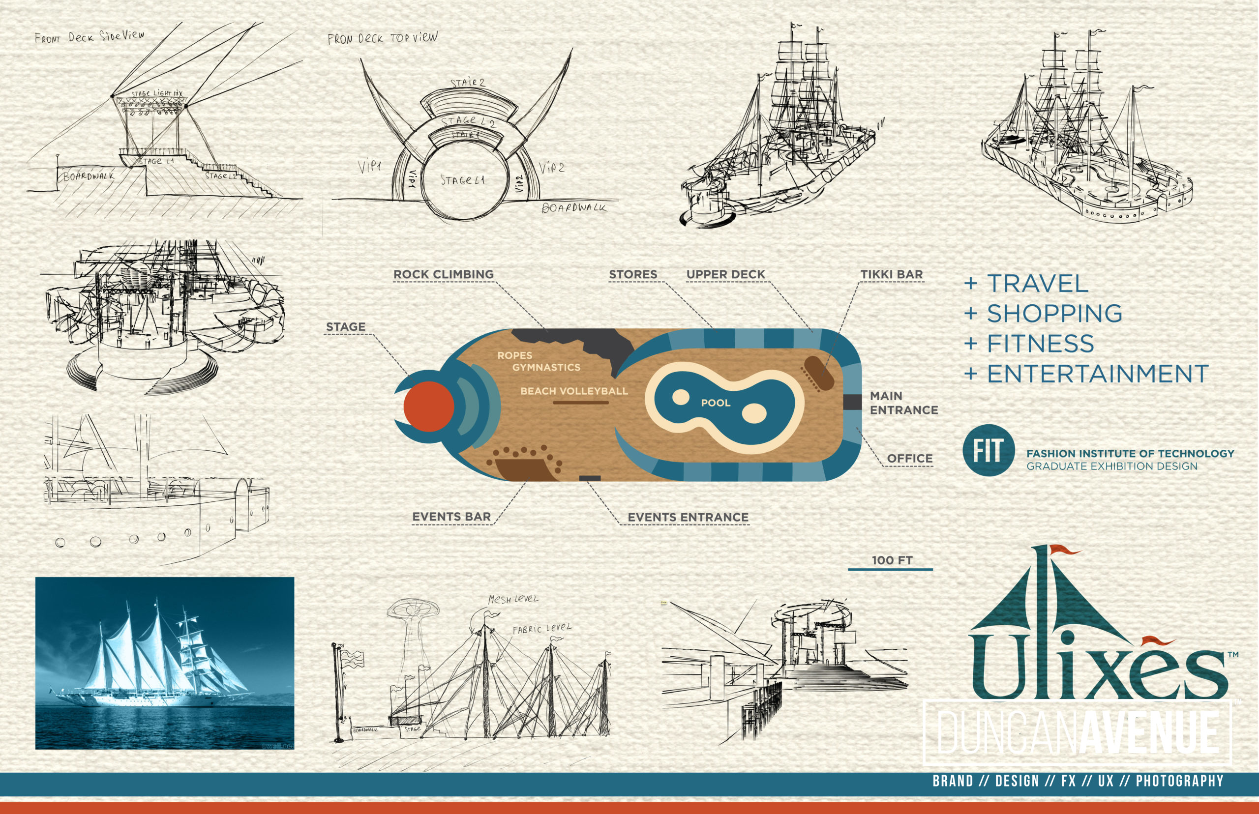 Ulixes Beach Theme Park - Experience Design Concept in Coney Island/Brooklyn, NY - Maxwell Alexander