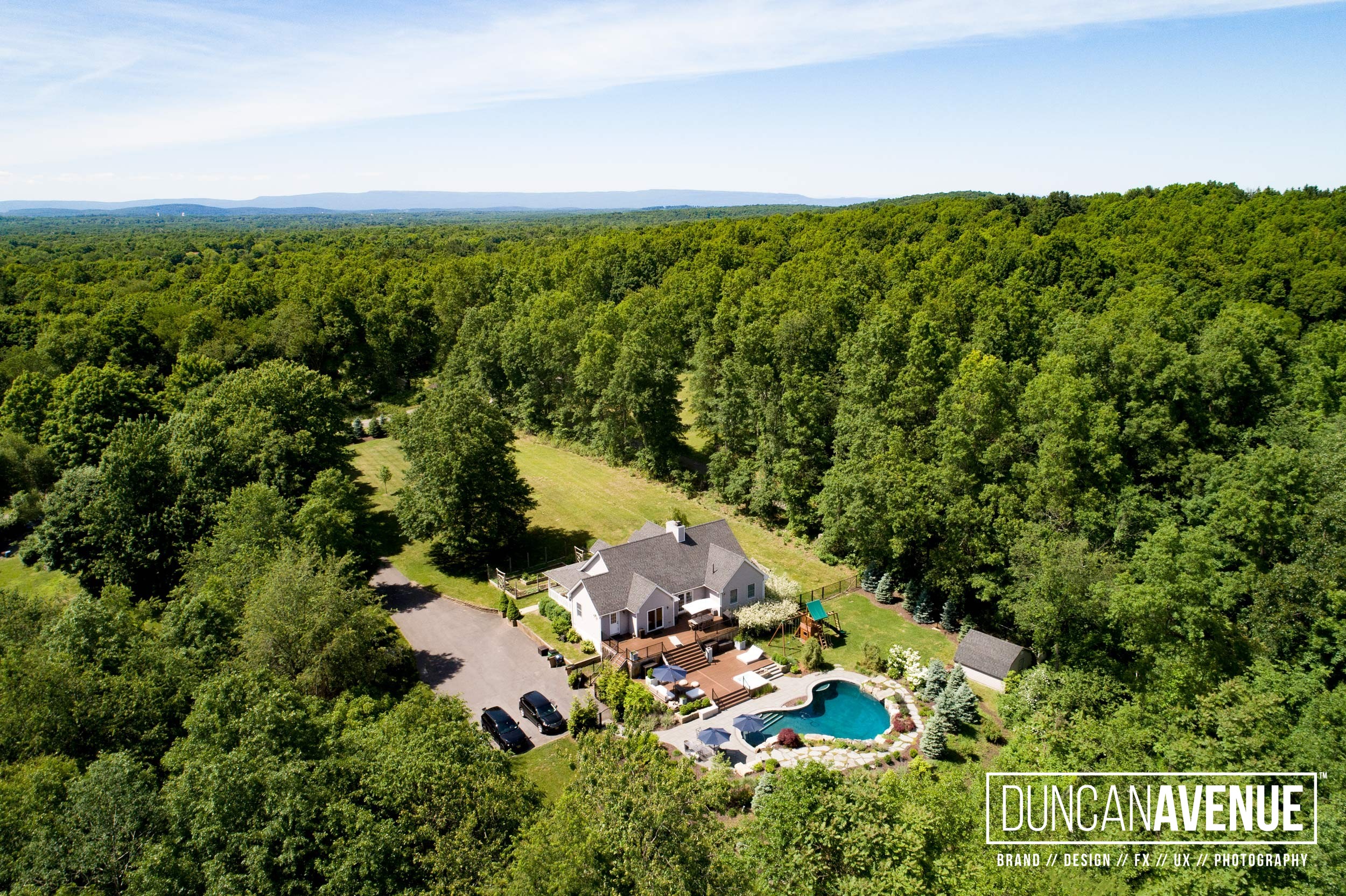 Aerial Photoshoot in Hudson Valley, New York for Almax Realty
