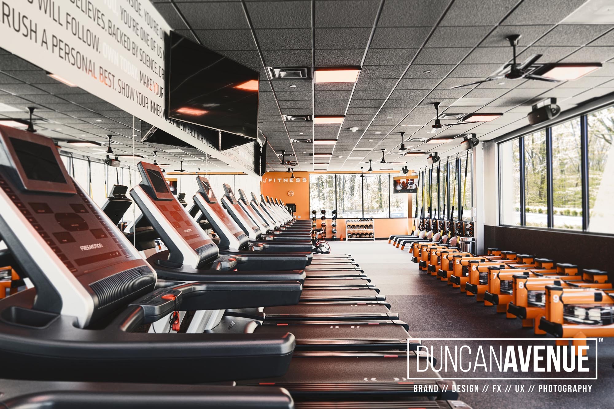 Orange Theory Fitness Photoshoot by Duncan Avenue Commercial and Business Photography Studio