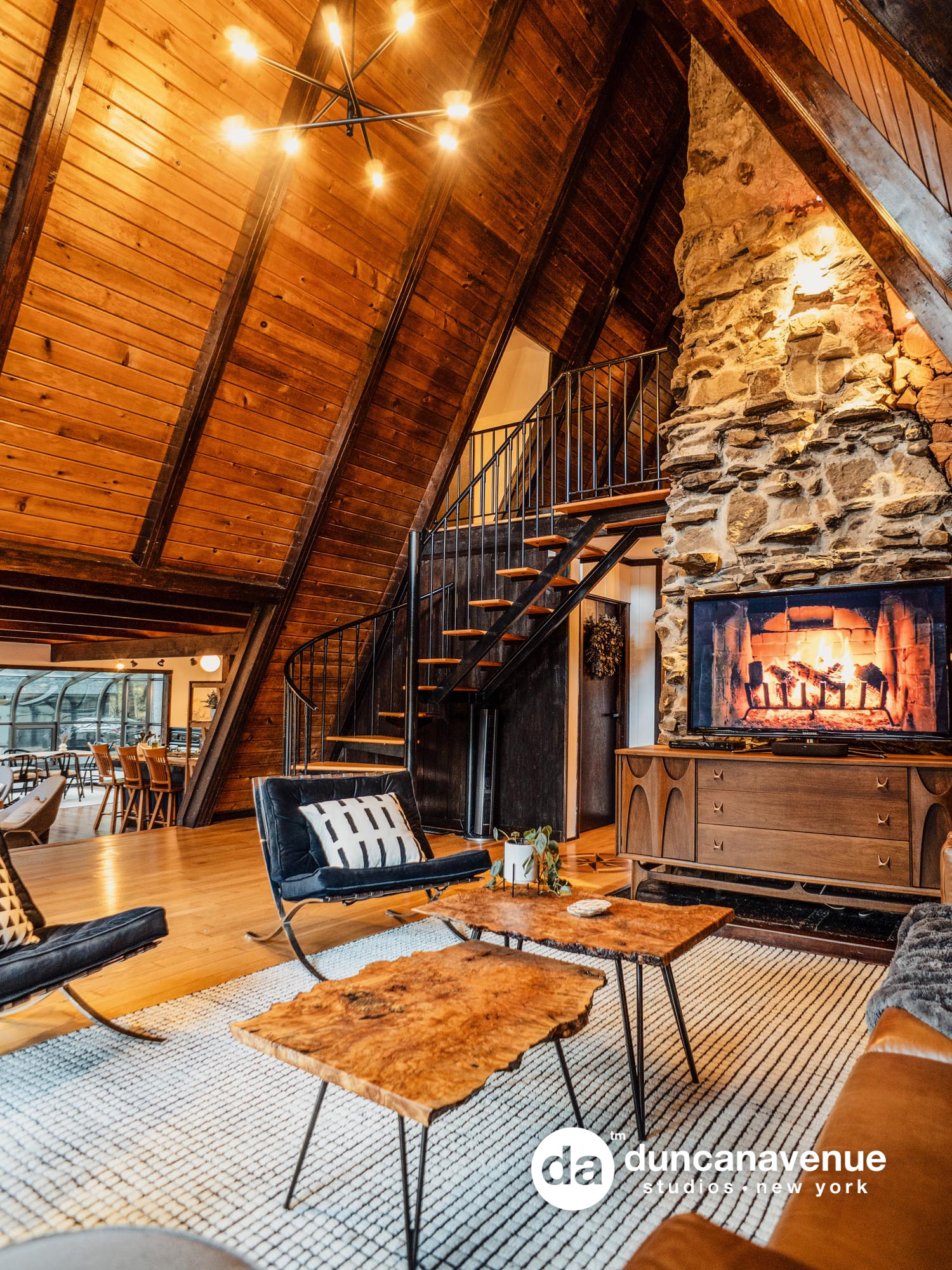 Catskill Mountains A-Frame Cabin – Hudson Valley Airbnb Photography for Alluvion Media
